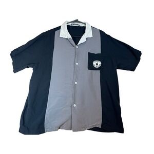 Playboy Surf Club Shirt By Pacsun Short Sleeve Button Up Men's Color block LARGE